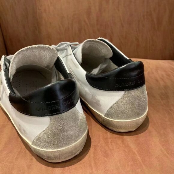 Golden Goose White and Gray Distressed Sneakers - Picture 4 of 4